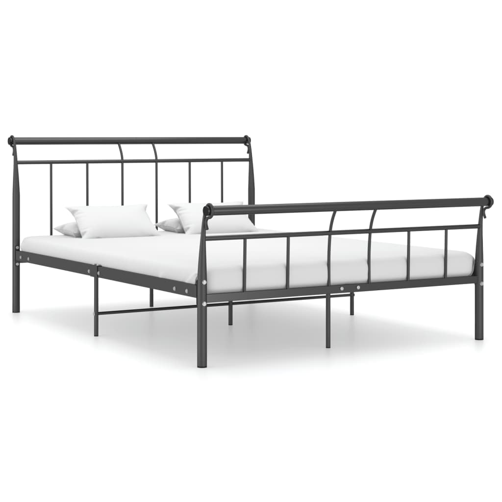 vidaXL Estrutura de cama 140x200 cm metal preto