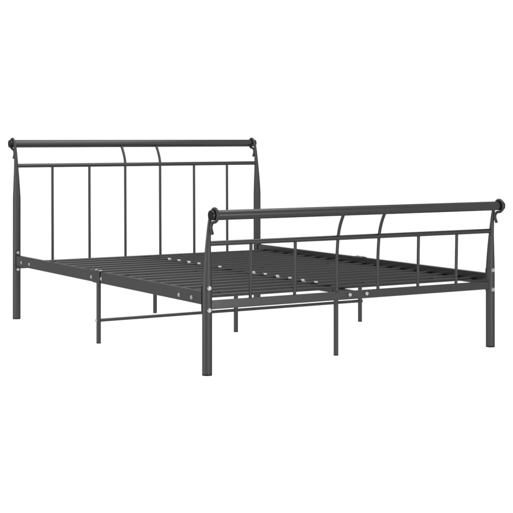 vidaXL Estrutura de cama 140x200 cm metal preto