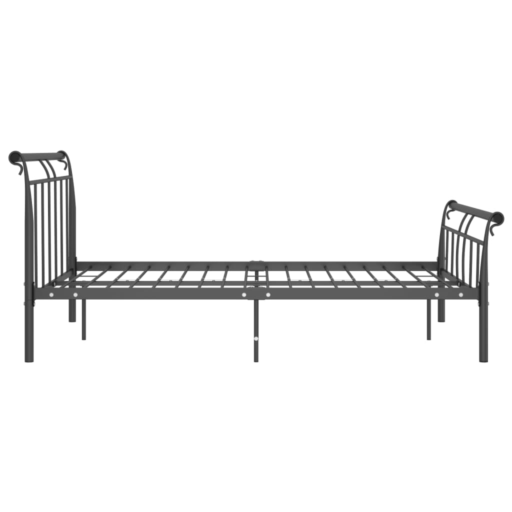 vidaXL Estrutura de cama 140x200 cm metal preto