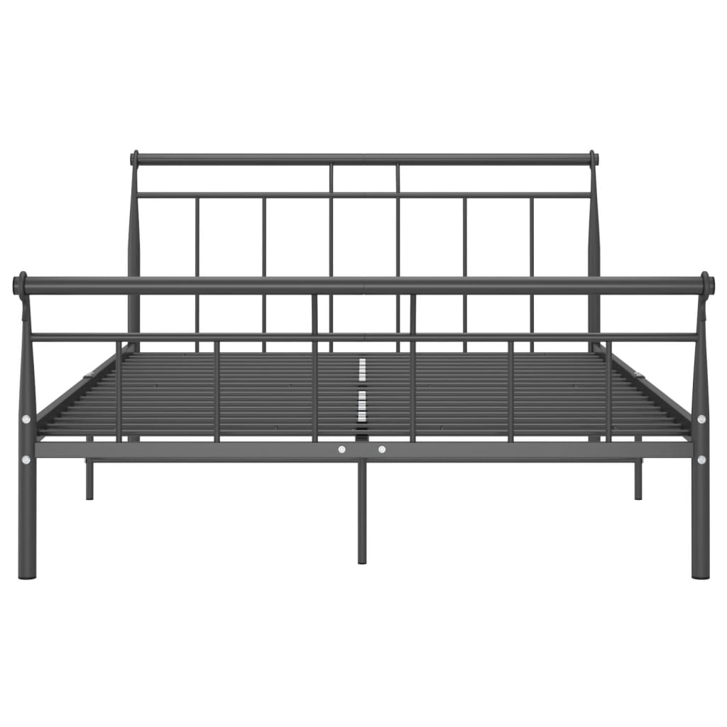 vidaXL Estrutura de cama 140x200 cm metal preto