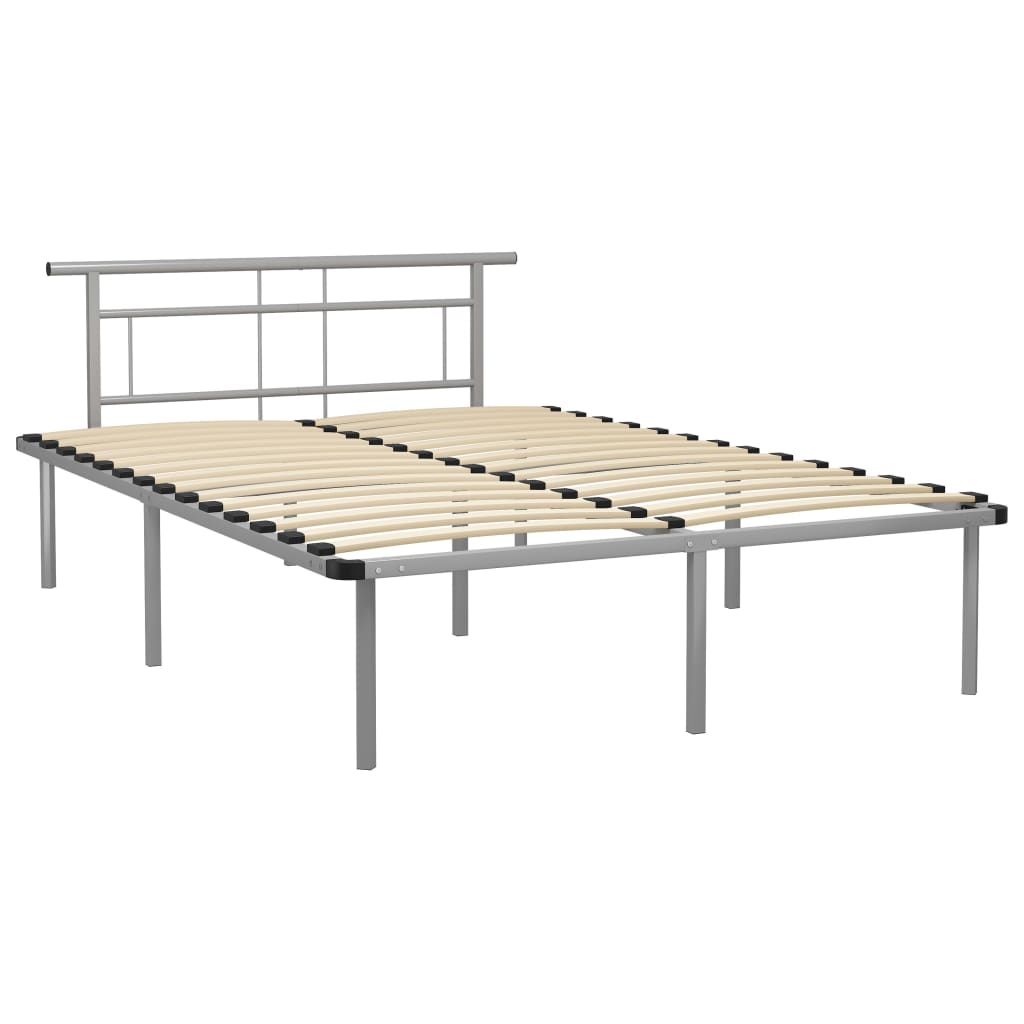 vidaXL Estrutura de cama metal 160x200 cm cinzento