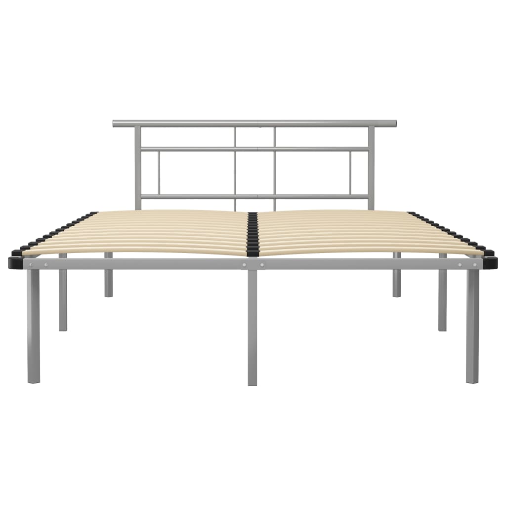 vidaXL Estrutura de cama metal 160x200 cm cinzento