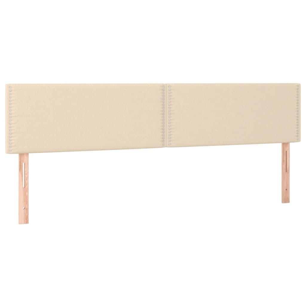 vidaXL Cama box spring c/ colchão e LED 200x200 cm tecido cor creme