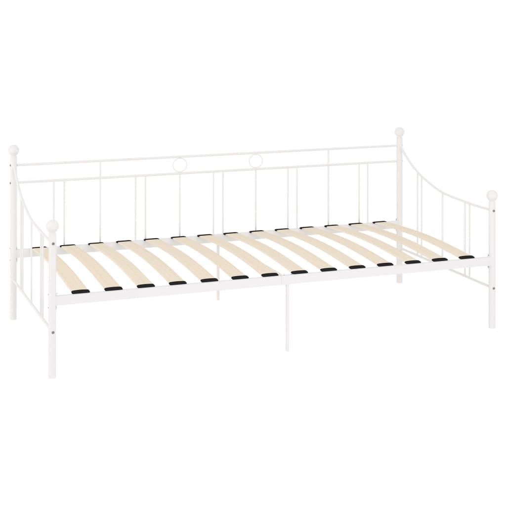 vidaXL Estrutura sofá-cama 90x200 cm metal branco