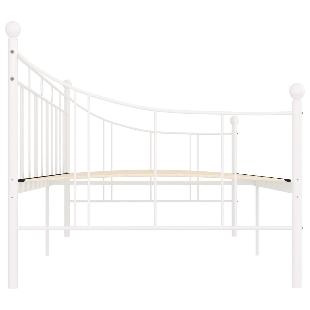 vidaXL Estrutura sofá-cama 90x200 cm metal branco