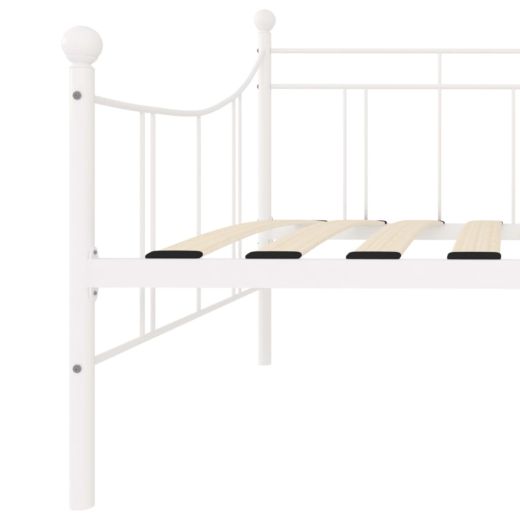 vidaXL Estrutura sofá-cama 90x200 cm metal branco