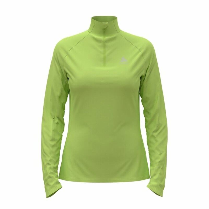 Odlo|Polar sem Capuz Mulher Odlo Mid Layer Essential 1/2 Verde Odlo|Polar sem Capuz Mulher Odlo Mid Layer Essential 1/2 Verde