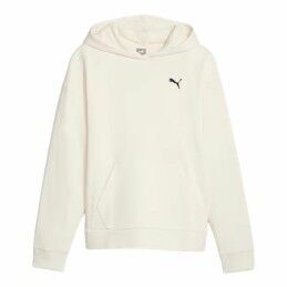Adidas|Polar com Capuz Homem Adidas Seasonal Essentials Melange Hoodie Castanho Bege