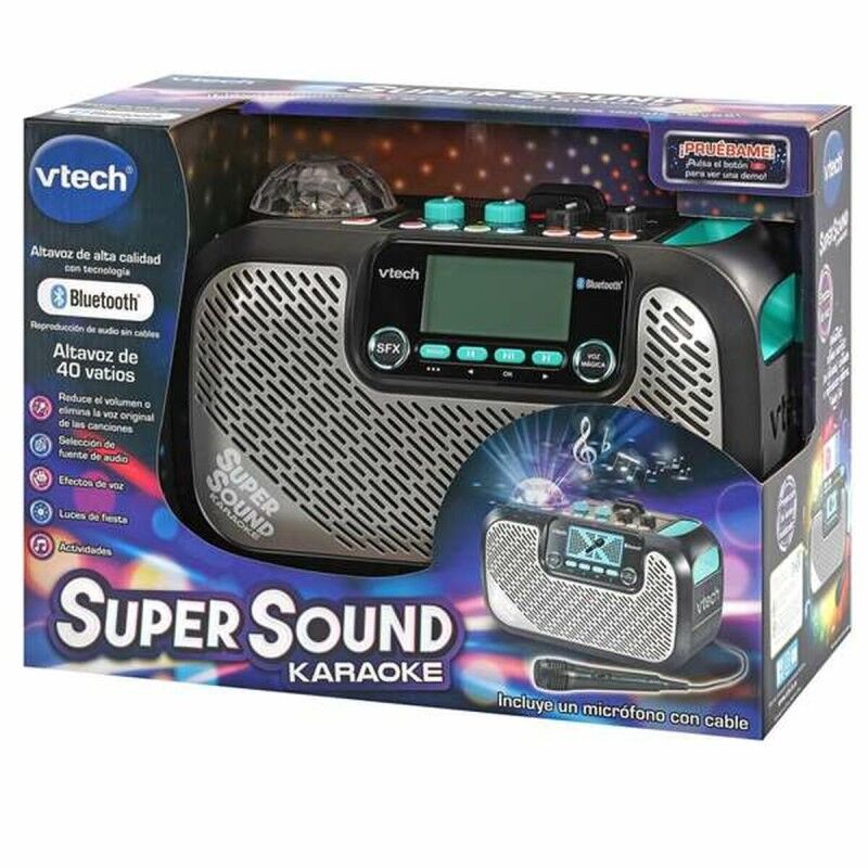 Vtech|Altifalante com microfone para karaoke Vtech Super Sound