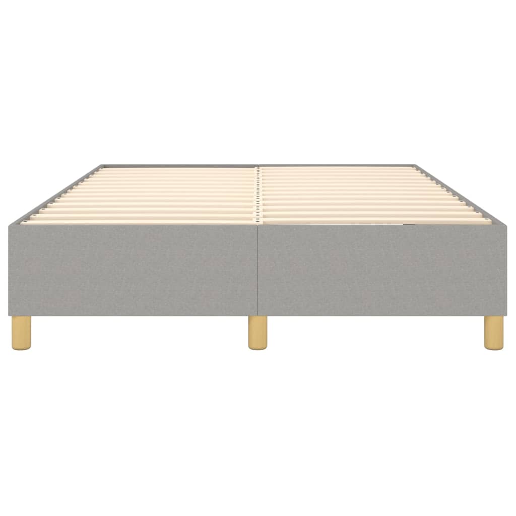 vidaXL Estrutura de cama 140x190 cm tecido cinza-claro