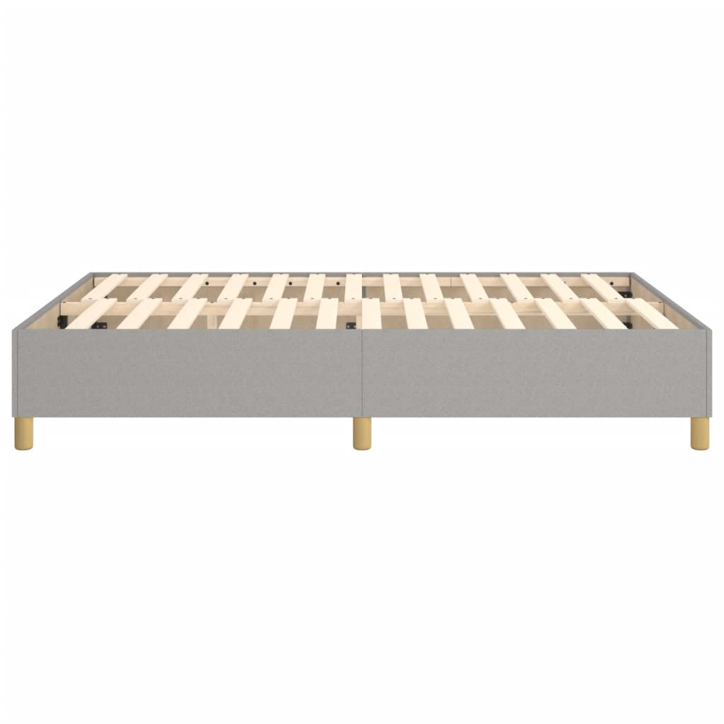 vidaXL Estrutura de cama 140x190 cm tecido cinza-claro