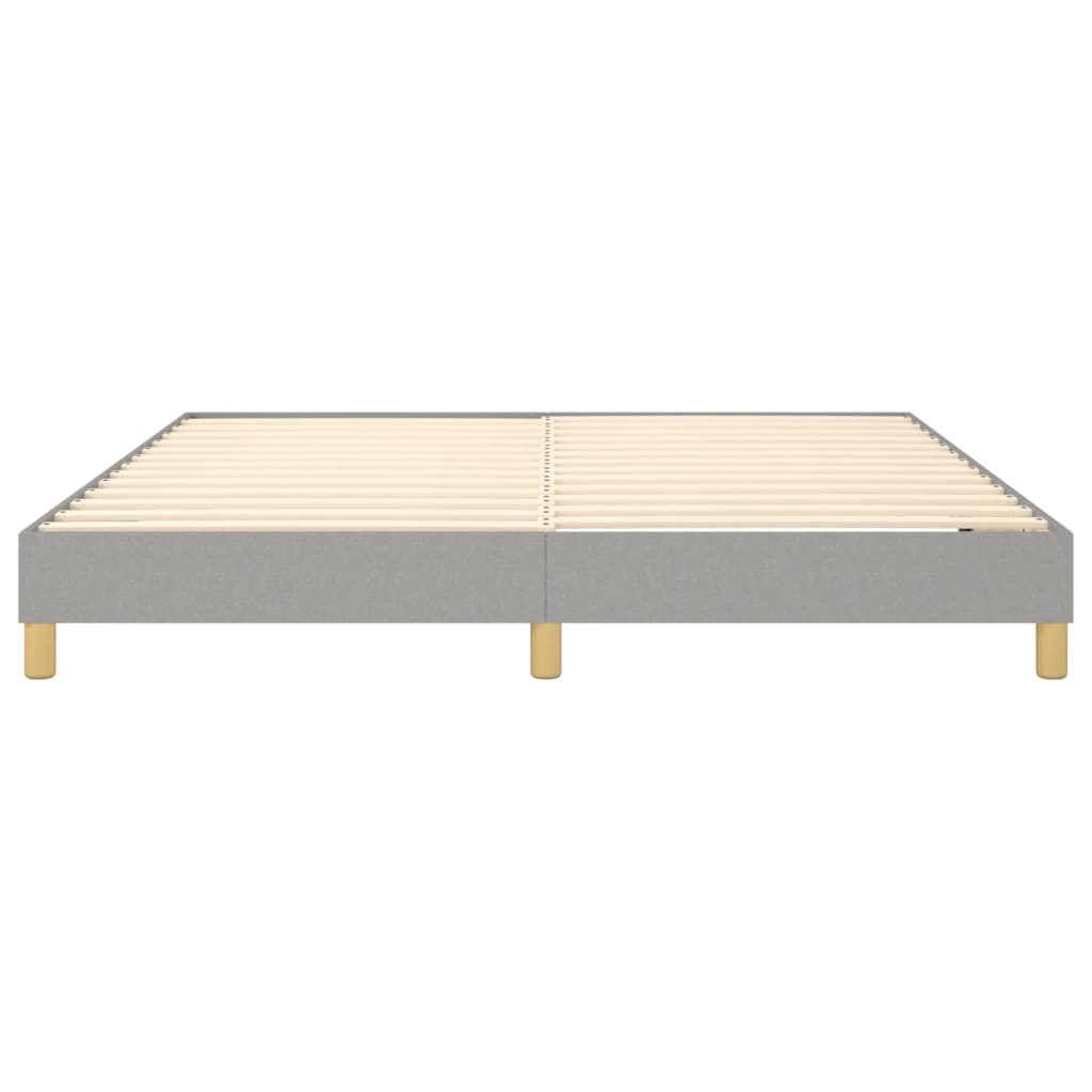 vidaXL Estrutura de cama 160x200 cm tecido cinza-claro