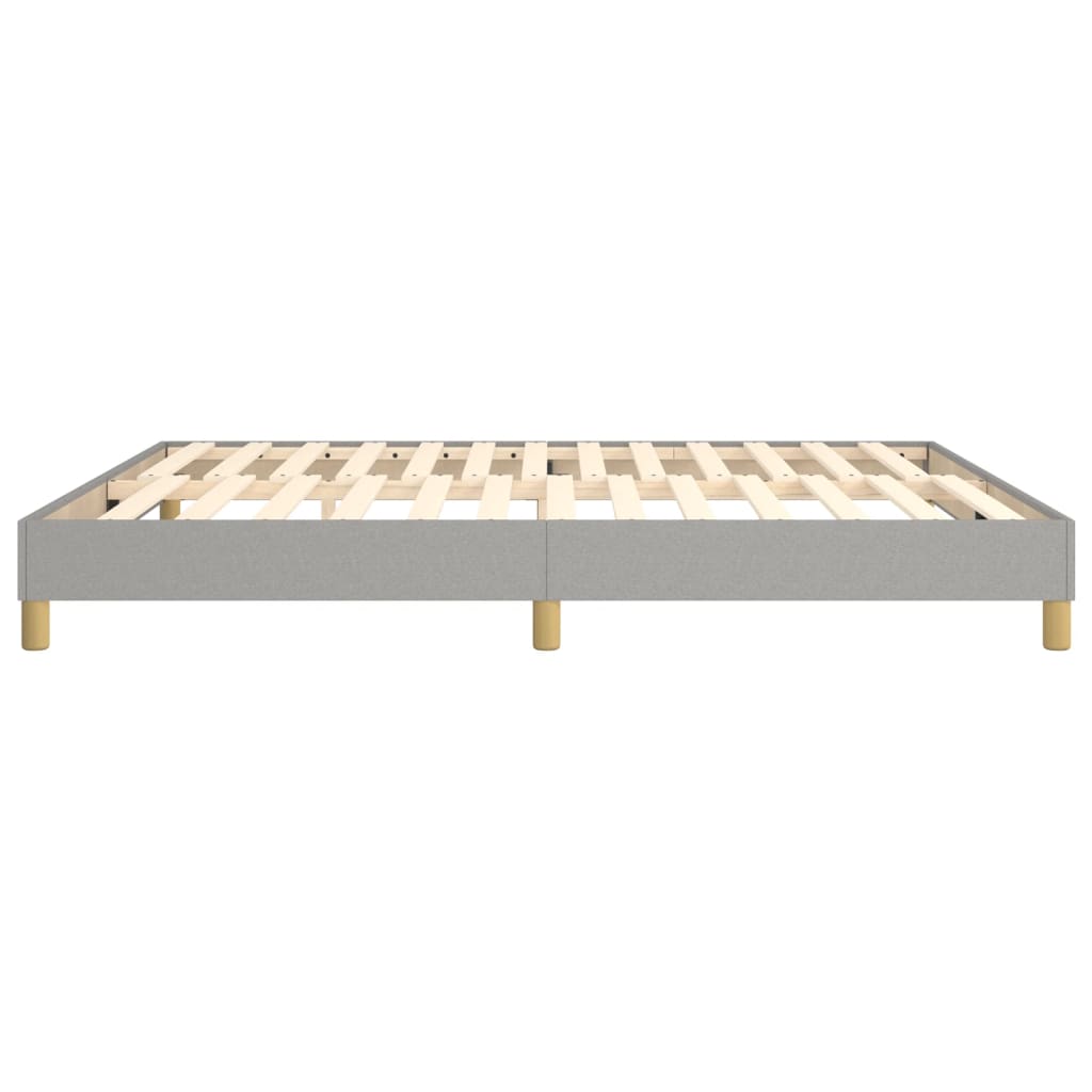 vidaXL Estrutura de cama 160x200 cm tecido cinza-claro