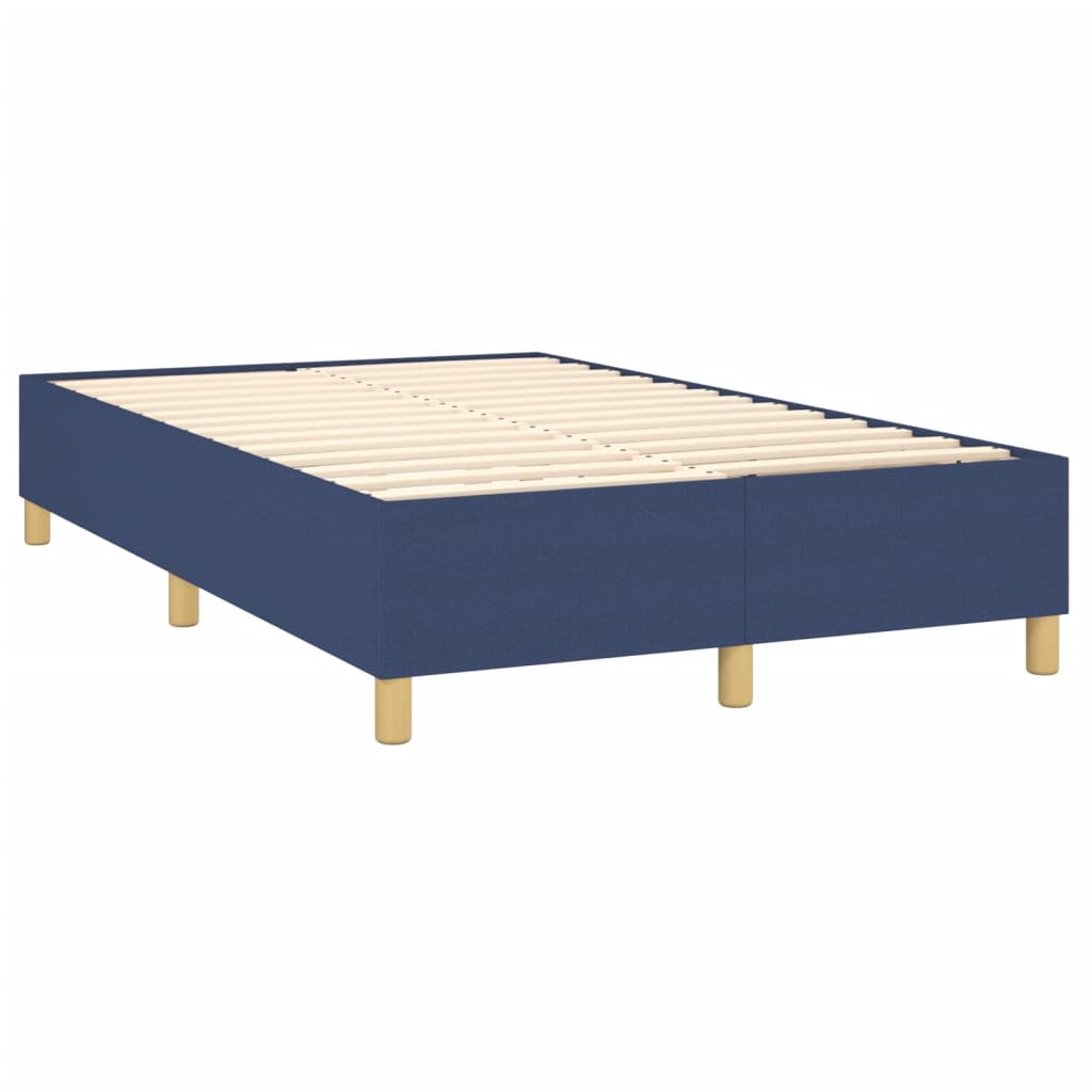 vidaXL Estrutura de cama 120x200 cm tecido azul