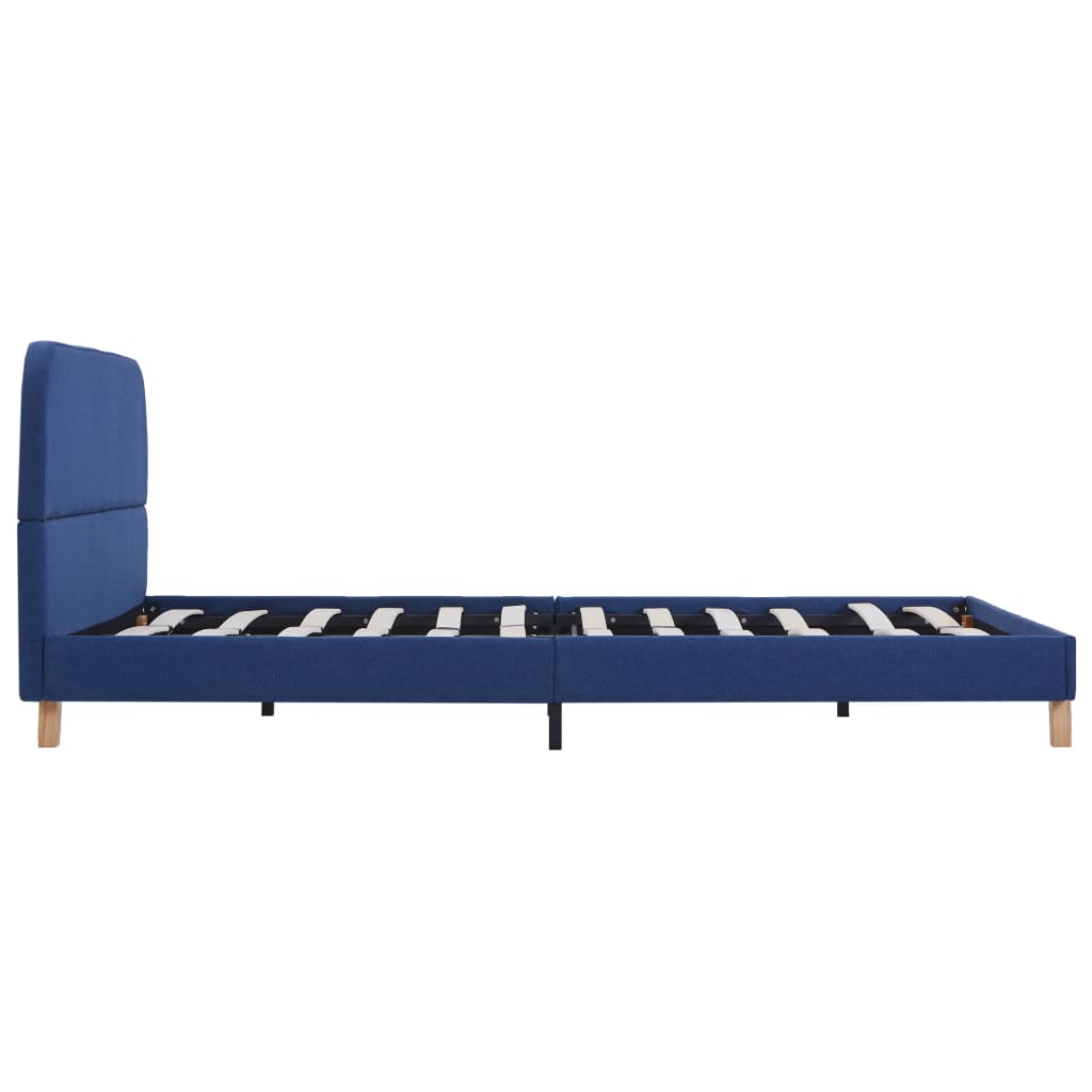 vidaXL Estrutura de cama 140x200 cm tecido azul