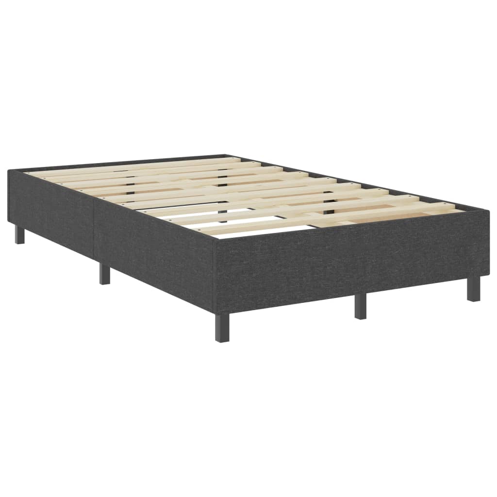 vidaXL Cama boxspring 120x200 cm tecido cinzento