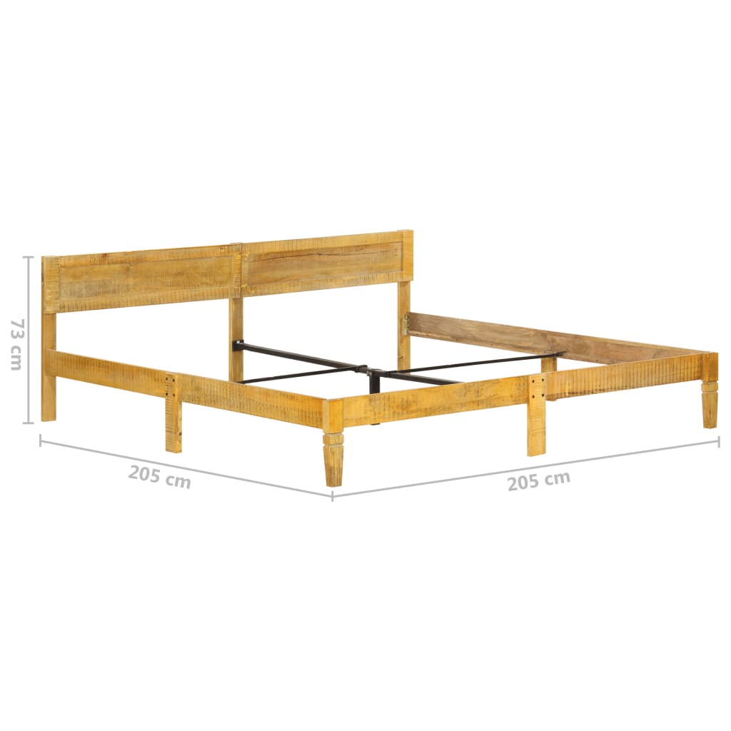 vidaXL Estrutura de cama 200 cm madeira de mangueira maciça