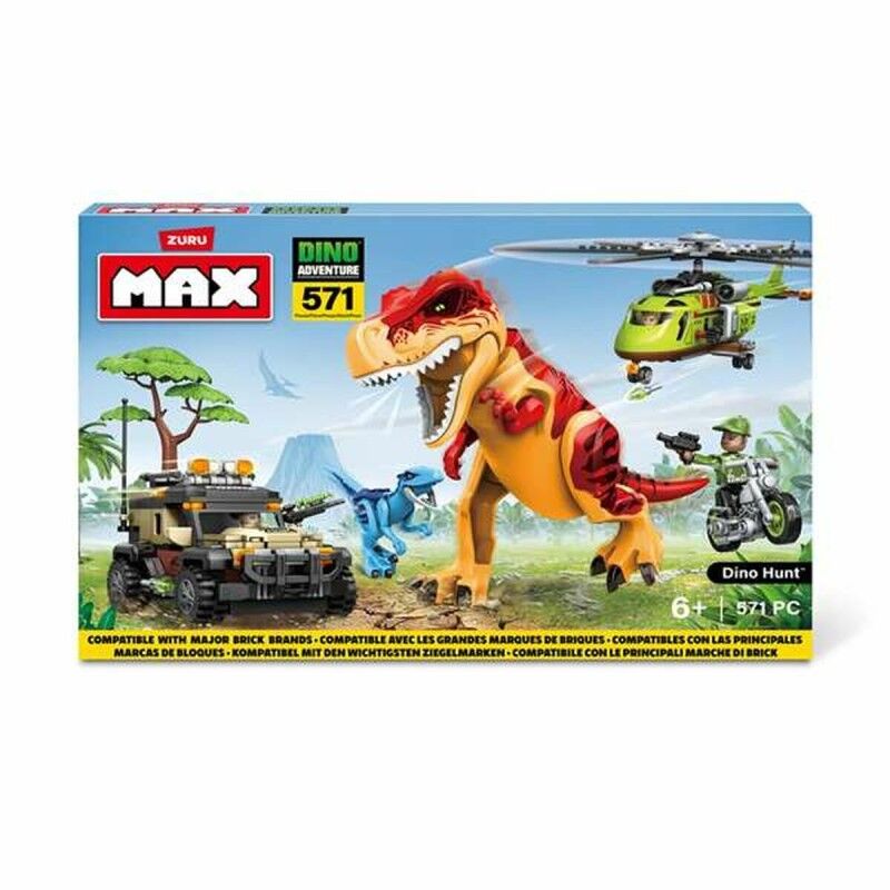 Zuru|Jogo de Construção + Figuras Zuru Max Dino 33 x 48,3 x 7,6 cm 592 peças