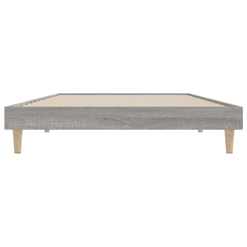 vidaXL Estrutura cama 100x200 cm derivados de madeira cinzento sonoma