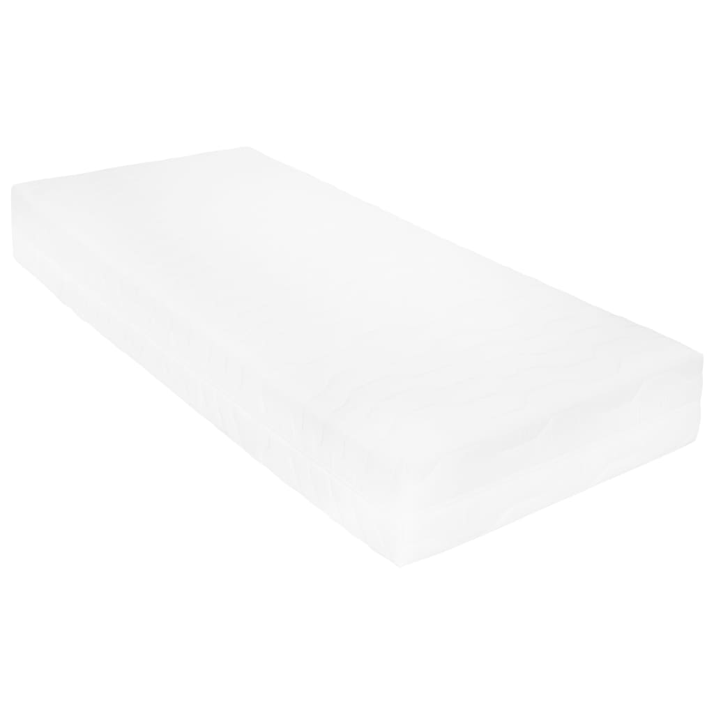 vidaXL Sofá-cama com colchão 90x200 cm pinho maciço cinzento