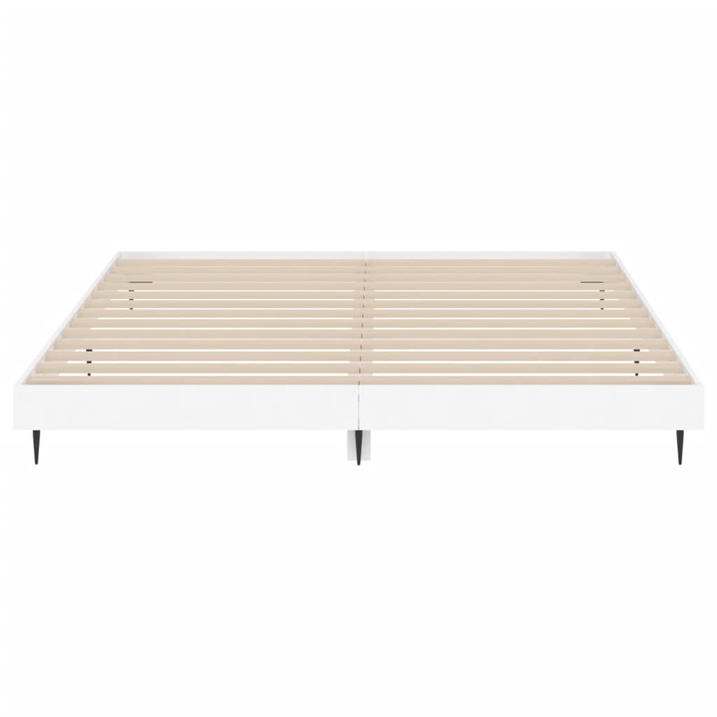 vidaXL Estrutura de cama 200x200 cm derivados de madeira branco