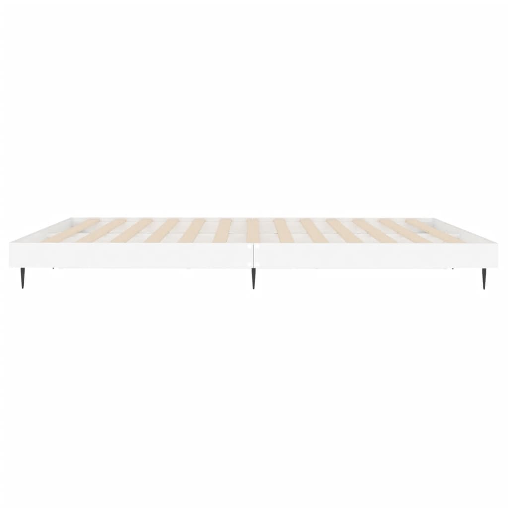 vidaXL Estrutura de cama 200x200 cm derivados de madeira branco