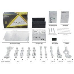 SeaSonic|Fonte de Alimentação SeaSonic FOCUS-GX-750-V4-WHITE ATX 750 W 80 Plus Gold RoHS CE BSMI CB