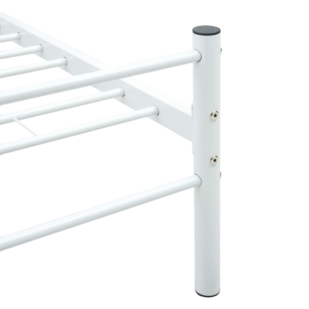 vidaXL Estrutura de cama 160x200 cm metal branco