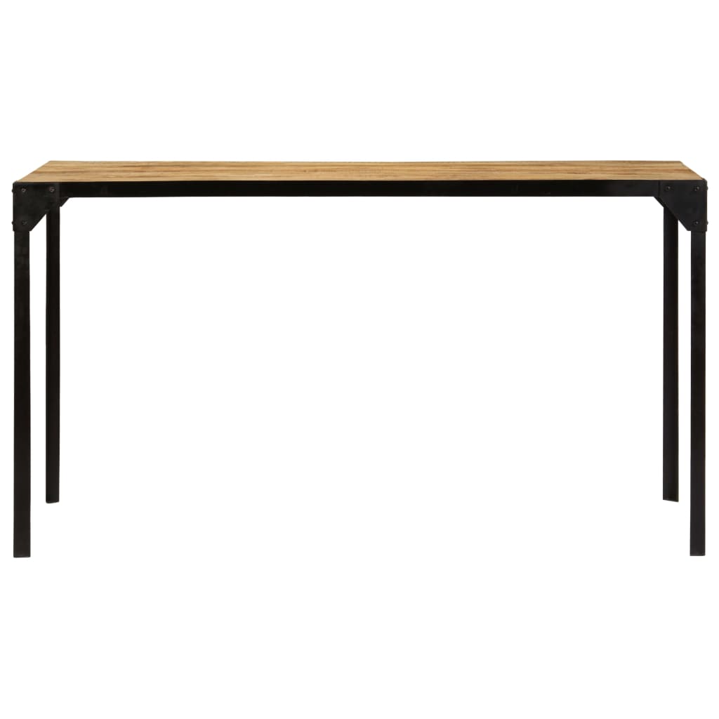 vidaXL Mesa de jantar madeira de mangueira maciça 140x80x76 cm