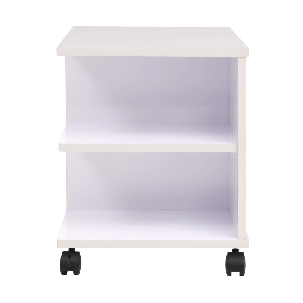 vidaXL Estante com rodas 50x35x42 cm branco