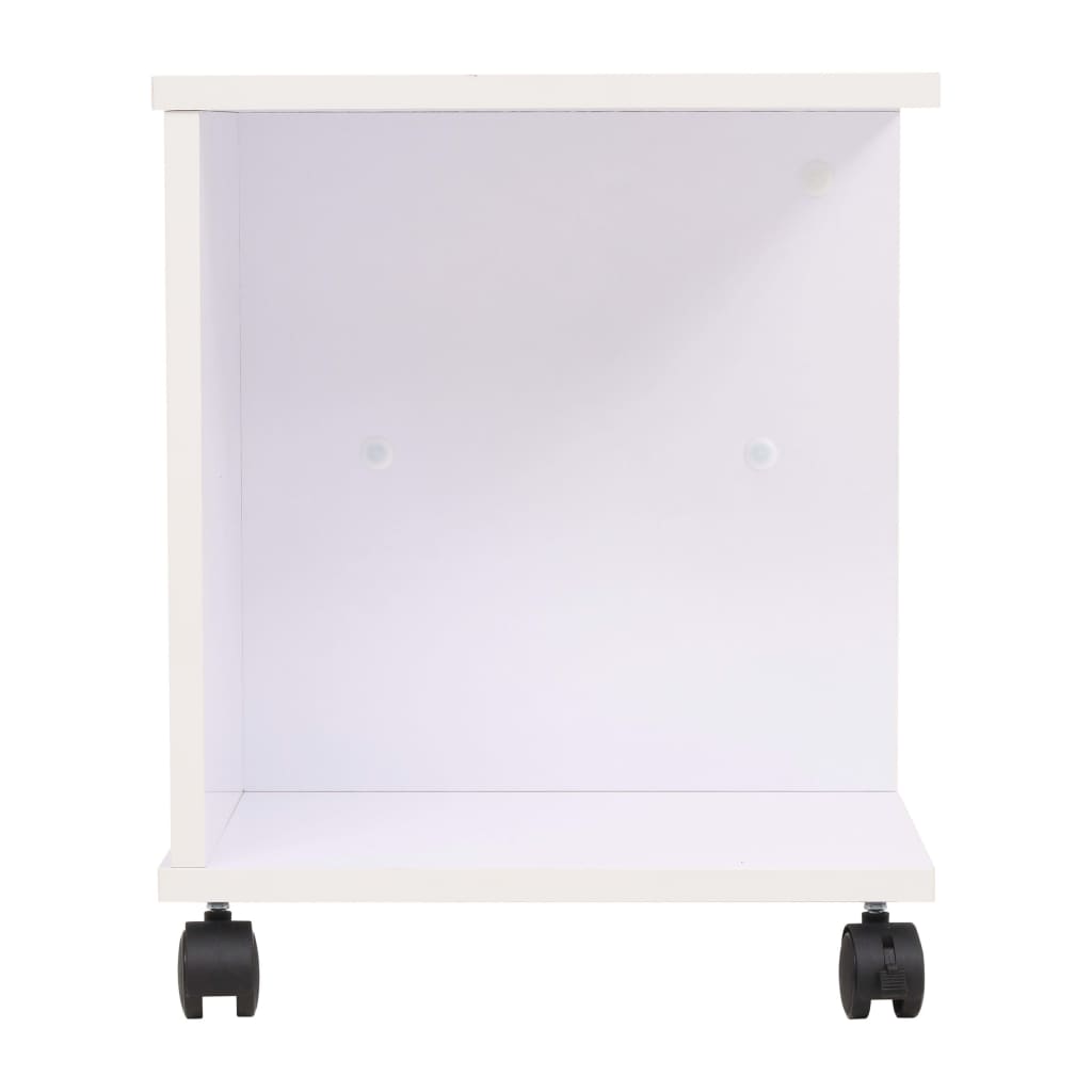 vidaXL Estante com rodas 50x35x42 cm branco