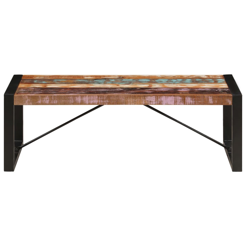 vidaXL Mesa de centro 120x60x40 cm madeira recuperada maciça