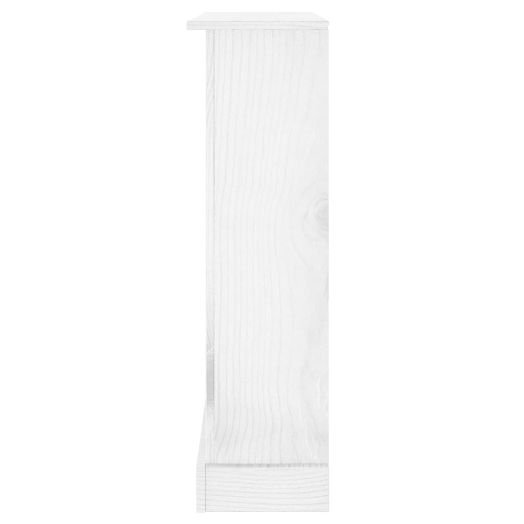 vidaXL Estante 3 prateleiras pinho mexicano Corona 81x29x100 cm branco