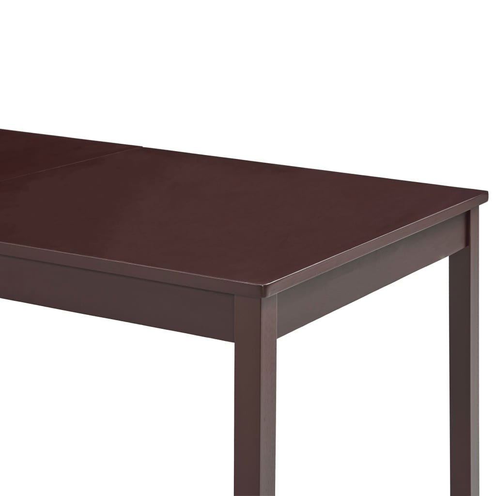 vidaXL Mesa de jantar 180x90x73 cm madeira de pinho castanho-escuro