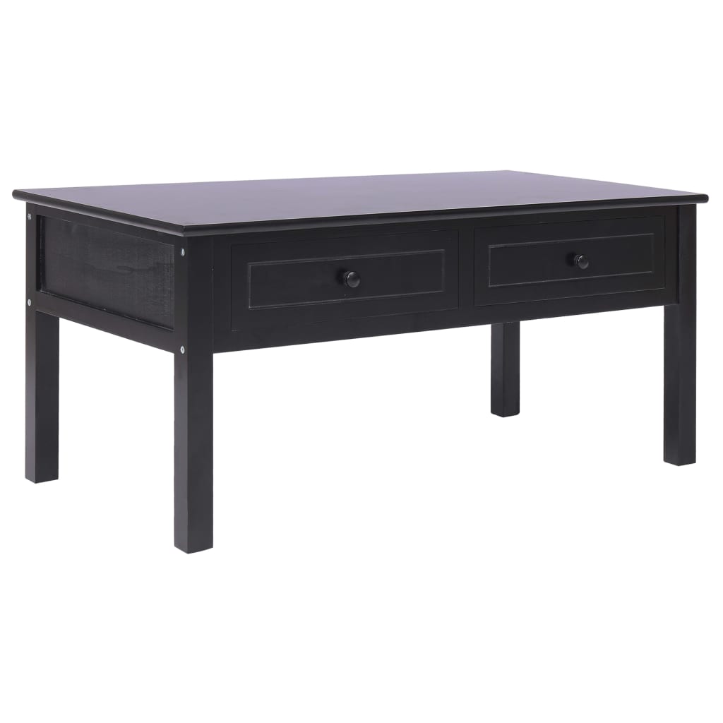 vidaXL Mesa de centro 100x50x45 cm madeira preto