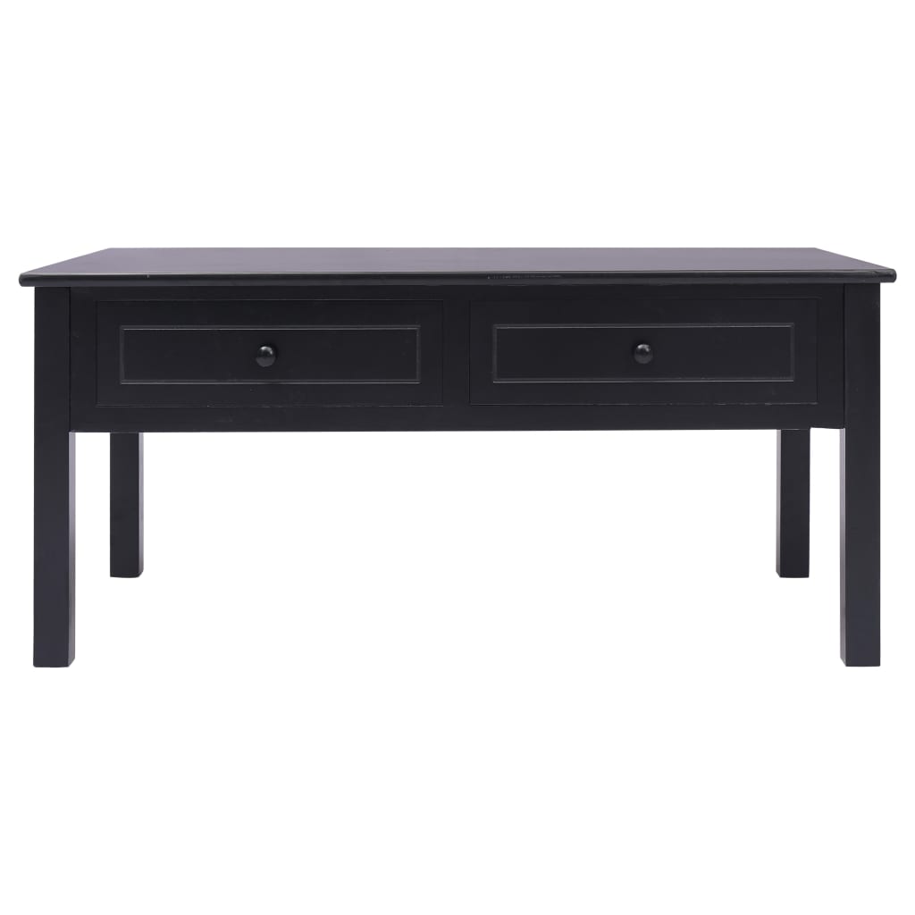 vidaXL Mesa de centro 100x50x45 cm madeira preto