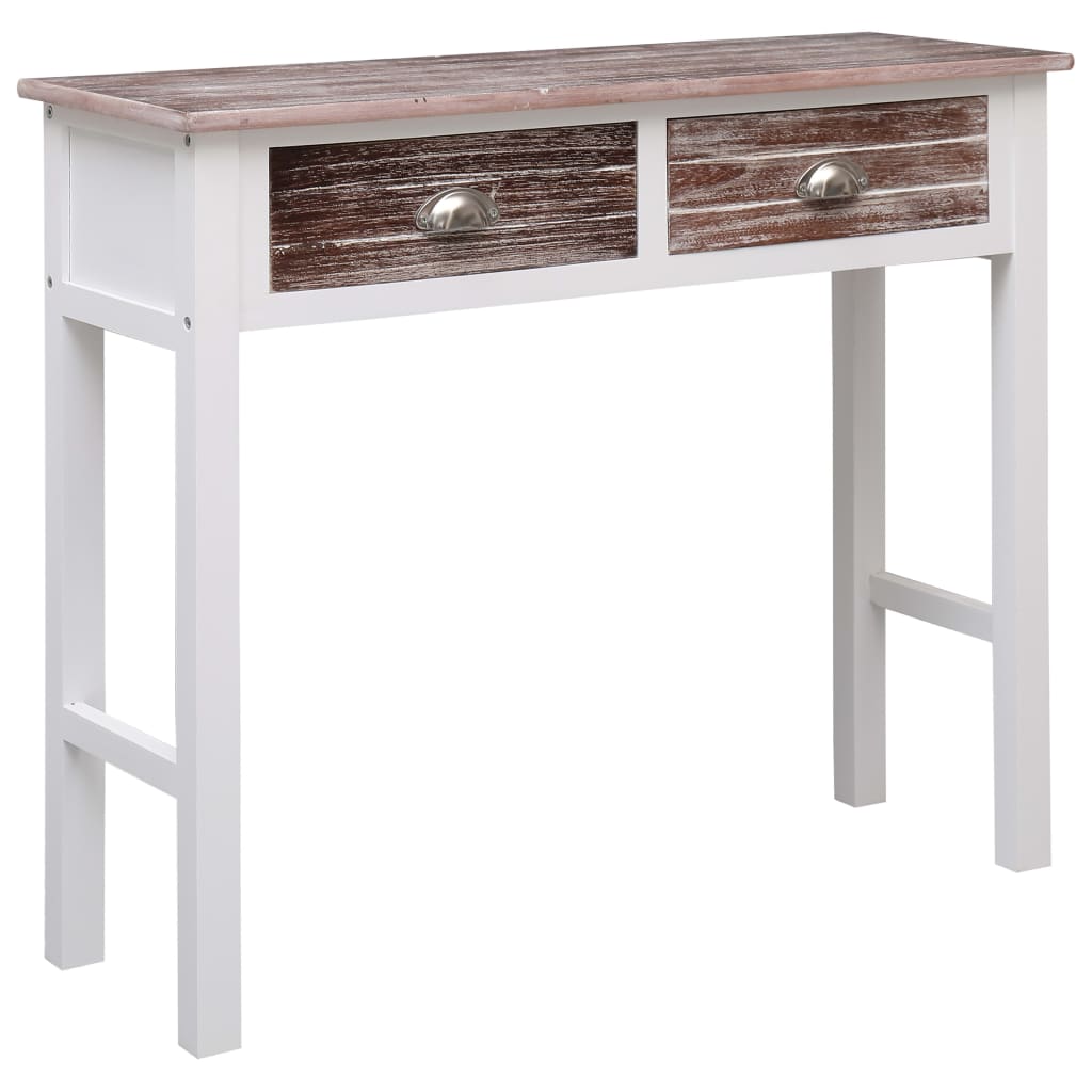 vidaXL Mesa consola 90x30x77 cm madeira castanho