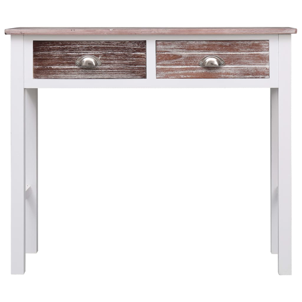 vidaXL Mesa consola 90x30x77 cm madeira castanho