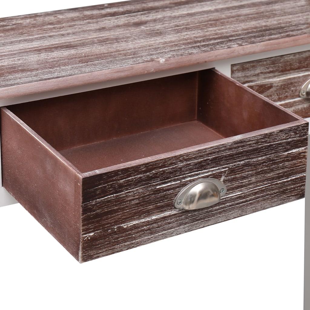 vidaXL Mesa consola 90x30x77 cm madeira castanho