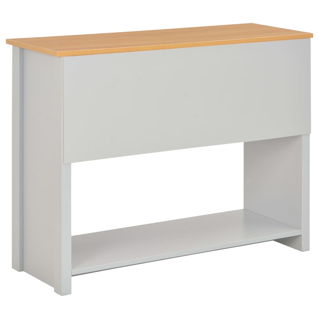 vidaXL Mesa consola 97x35x76 cm cinzento