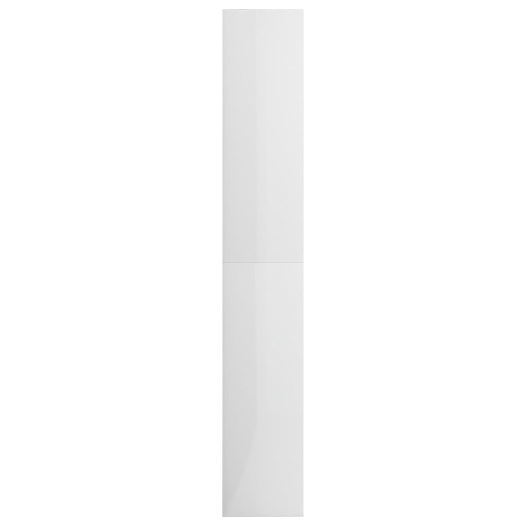 vidaXL Estante com 5 prateleiras 80x30x189 cm contraplacado branco