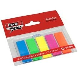 Fixo|Notas Adesivas Fixo 25 Folhas 13 x 43 mm (24 Unidades)