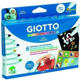 Giotto|Conjunto de Canetas de Feltro Giotto Multicolor 6 Peças (6 Unidades)