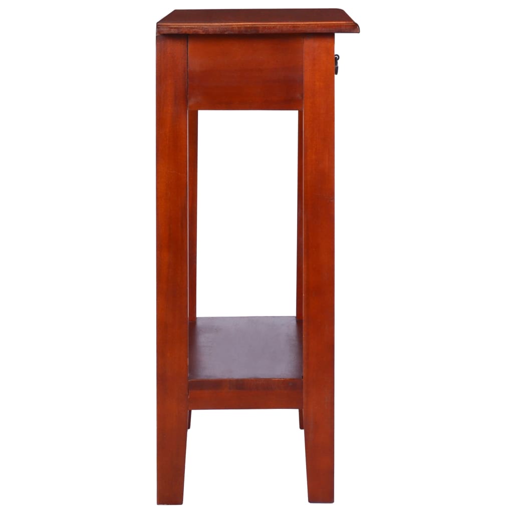 vidaXL Mesa consola 60x30x75 cm mogno maciço castanho clássico