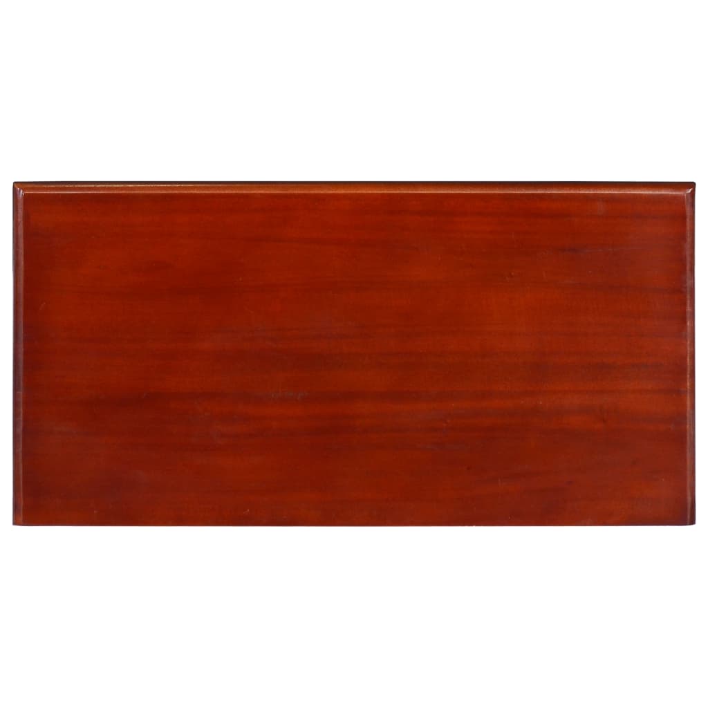 vidaXL Mesa consola 60x30x75 cm mogno maciço castanho clássico