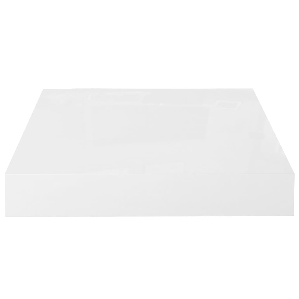 vidaXL Prateleiras de parede suspensas 4 pcs 23x23,5x3,8cm MDF branco