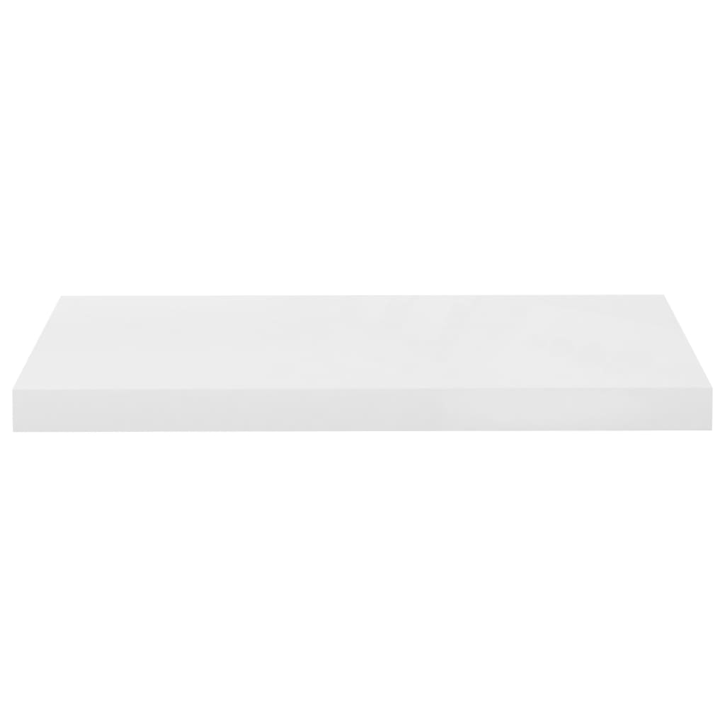 vidaXL Prateleira de parede suspensa 60x23,5x3,8 cm MDF branco