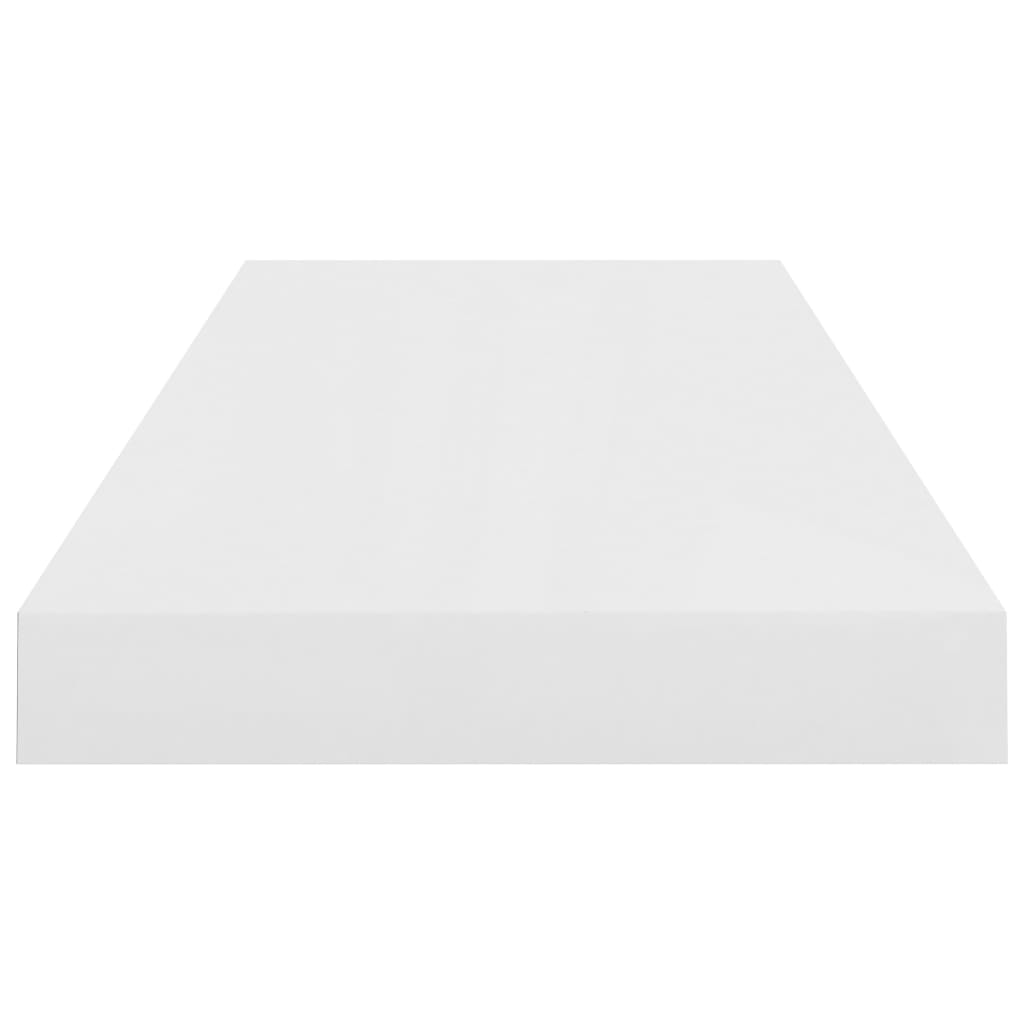 vidaXL Prateleira de parede suspensa 60x23,5x3,8 cm MDF branco