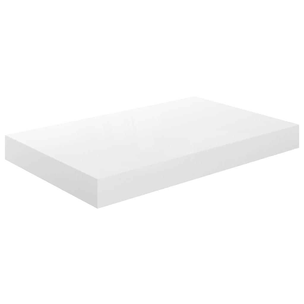 vidaXL Prateleiras de parede suspensas 2 pcs 40x23x3,8cm MDF branco