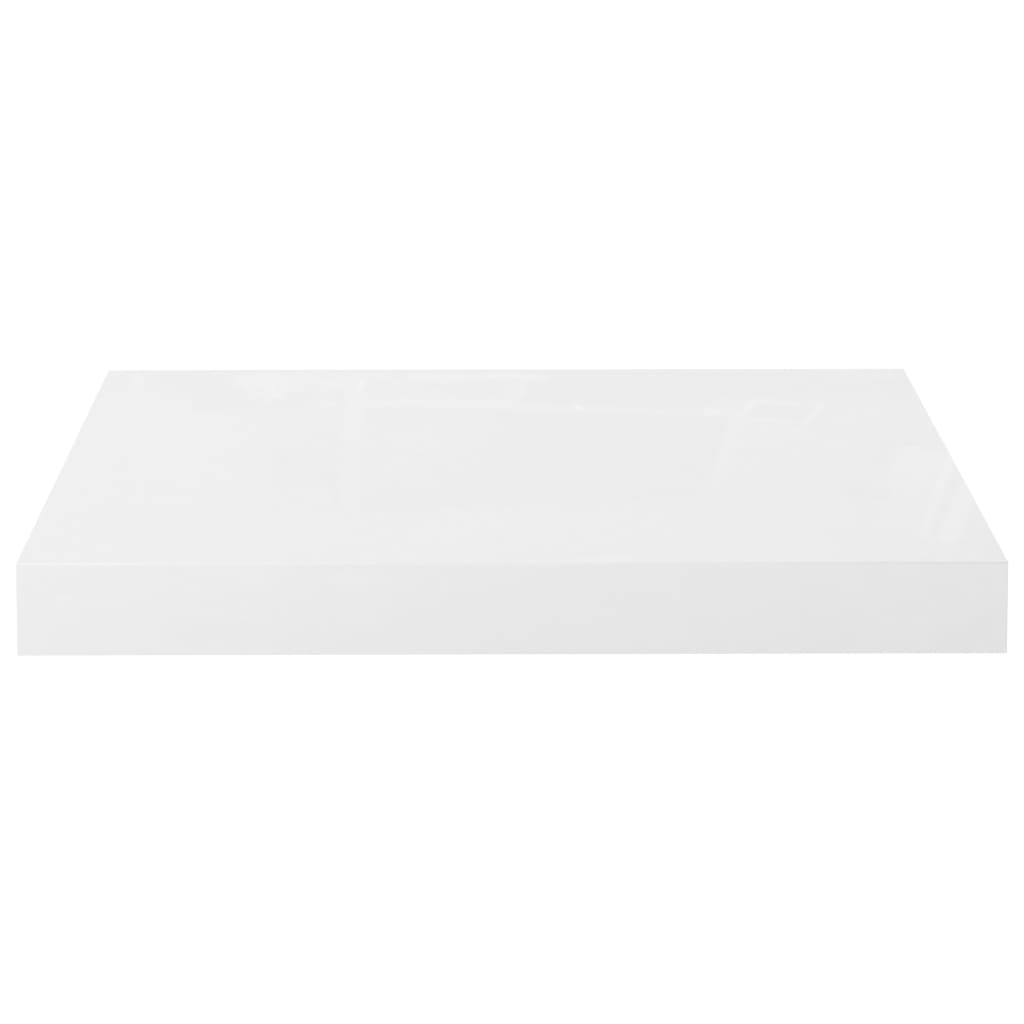 vidaXL Prateleiras de parede suspensas 2 pcs 40x23x3,8cm MDF branco